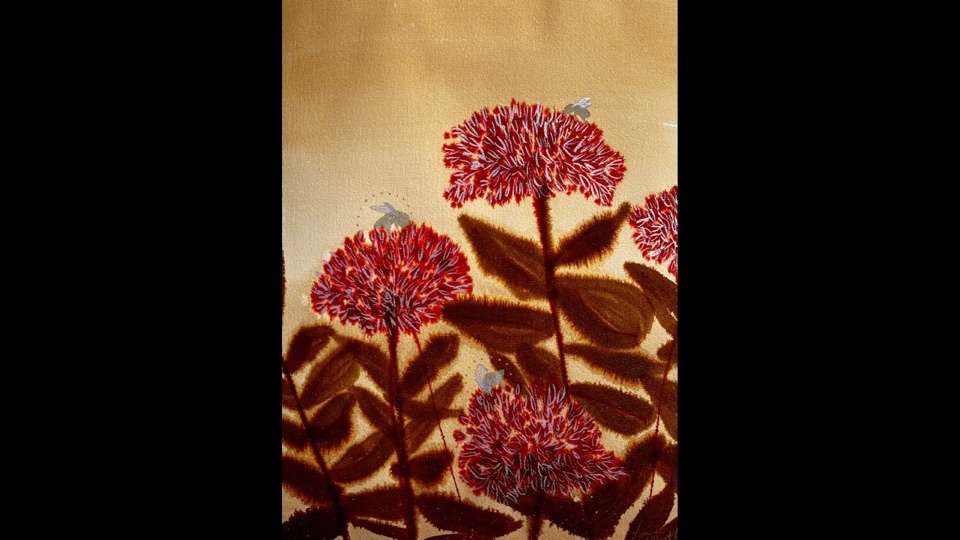 Autumn Joy Sedum and Bees — process film by Laurie Werth